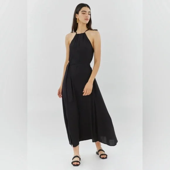 silk and salt maxi dress Silk and Salt NWT Women's Dress Large Journey Maxi True Wrap Blue Green